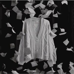 Taylor Swift Soft TTPD Cardigan Gray